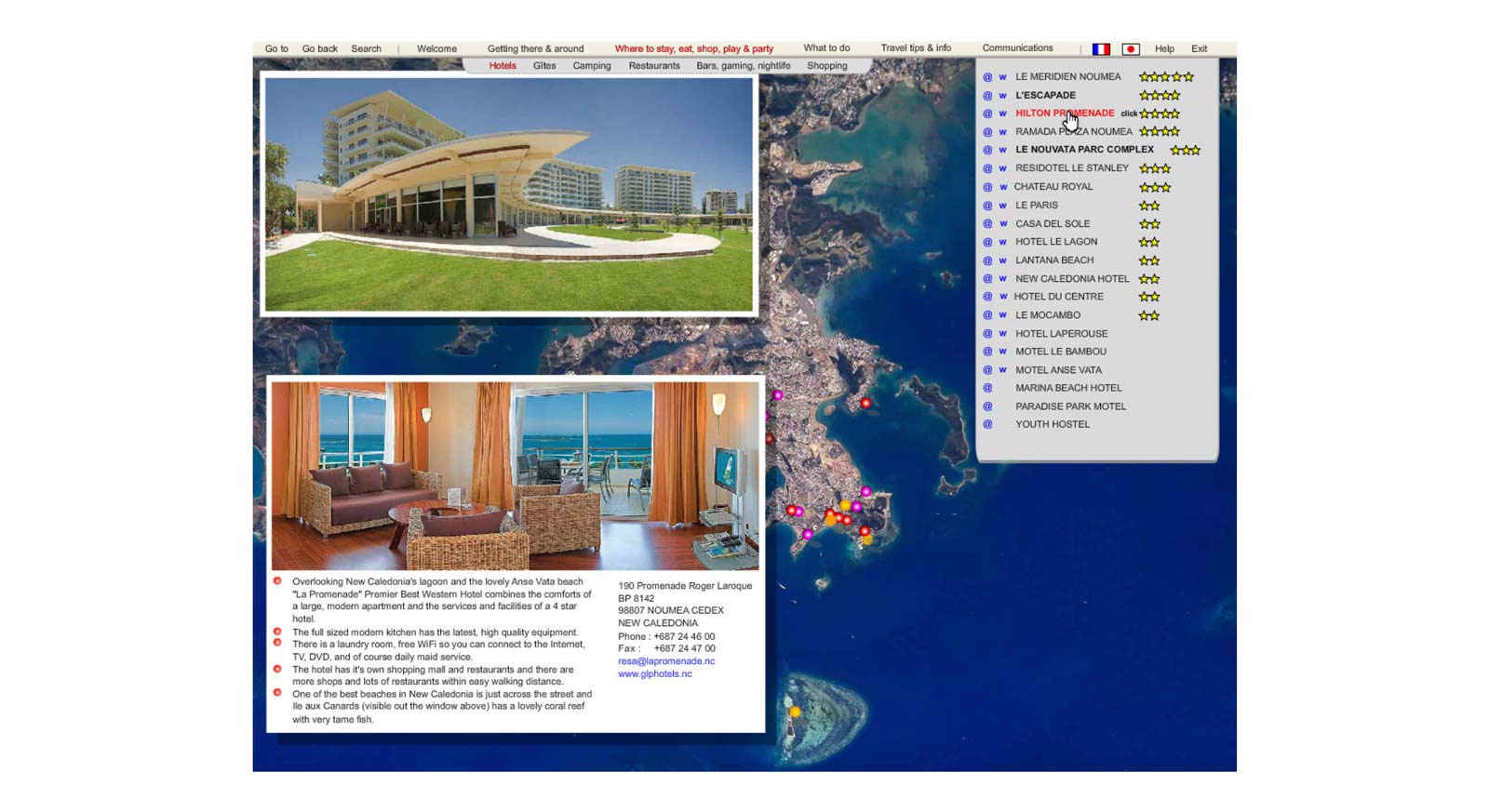 Rocket Travel Guide to Noumea Hotels